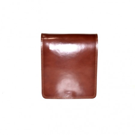 Ταχυδρομική Δερμάτινη Τσάντα με  διπλό χώρισμα 