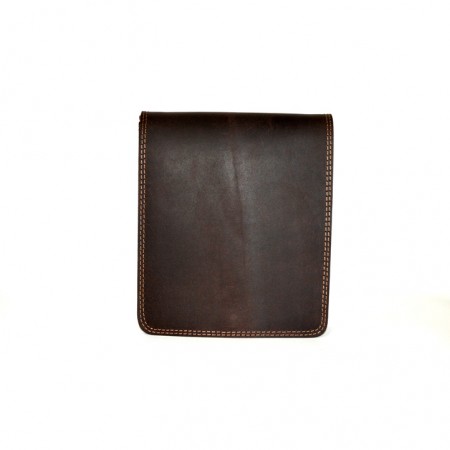 Ταχυδρομική Δερμάτινη Τσάντα με  διπλό χώρισμα 