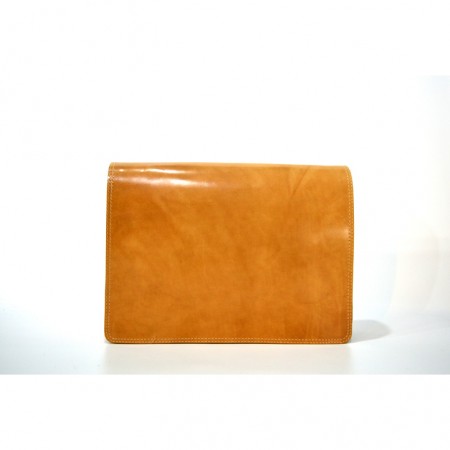 Ταχυδρομική Δερμάτινη Τσάντα με  διπλό χώρισμα