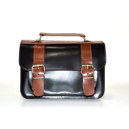 ΔΕΡΜΑΤΙΝΗ ΤΣΑΝΤΑ ΦΩΤΟΓΡΑΦΙΚΟ με  διπλό χώρισμα