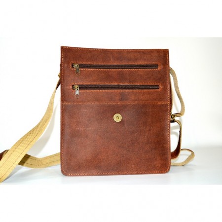 ΧΙΑΣΤΙ ΔΕΡΜΑΤΙΝΗ ΤΣΑΝΤΑ με  διπλό χώρισμα