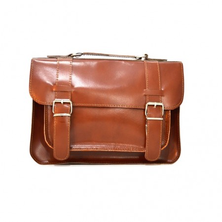 ΧΙΑΣΤΙ ΔΕΡΜΑΤΙΝΗ ΤΣΑΝΤΑ με  διπλό χώρισμα