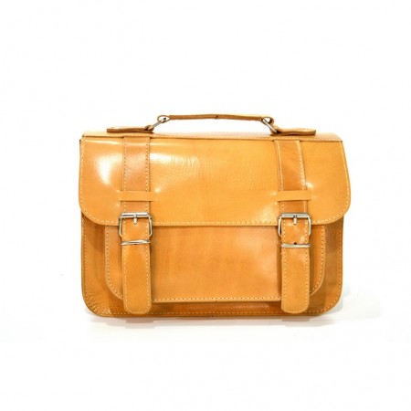 ΧΙΑΣΤΙ ΔΕΡΜΑΤΙΝΗ ΤΣΑΝΤΑ με  διπλό χώρισμα