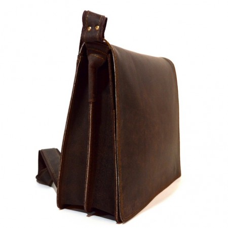 Επαγγελματική Δερμάτινη Τσάντα με  διπλό χώρισμα